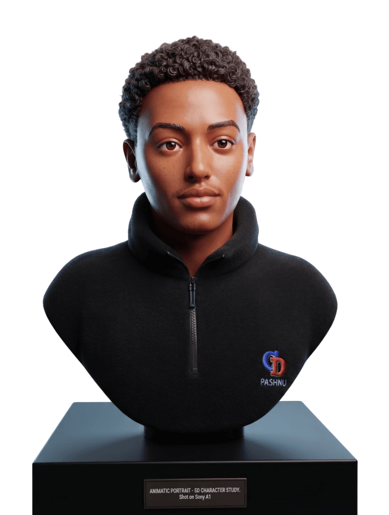 Yonas Kassahun - 3D Character Study Statue